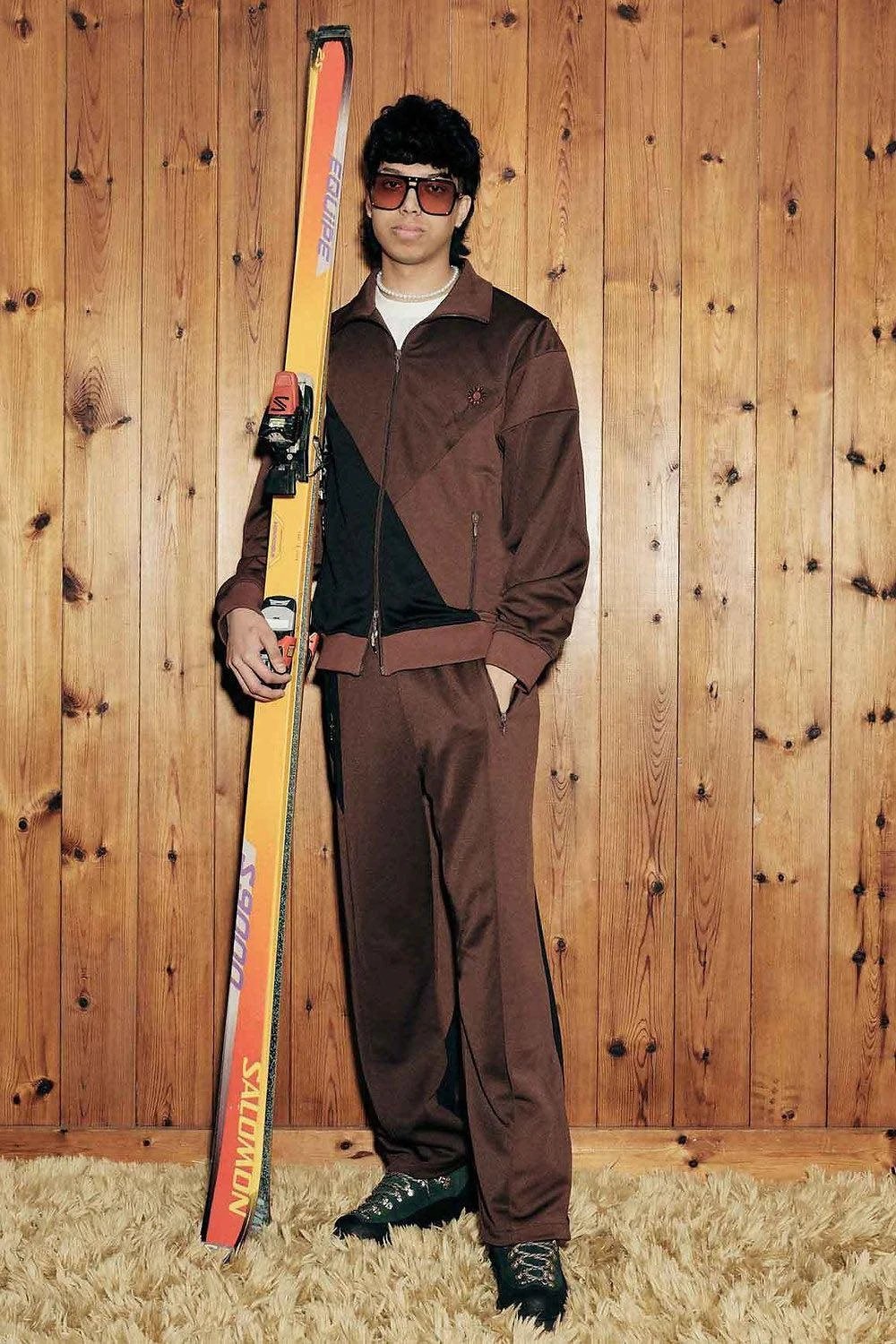 House Of Sunny - Another Day Tracksuit Pants - Chocolate-Jupes et Pantalons-1972