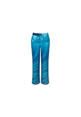 House Of Sunny - Wave Towelling Pants - Wave Print-Jupes et Pantalons-VOL1770