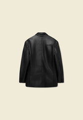 House Of Sunny - The 80s Blazer Jacket - Black-Vestes et Manteaux-VOL2212