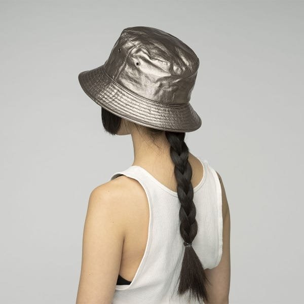 Kangol - Future Bucket Wearflaps - Bronze Crinkle-Accessoires-K4377