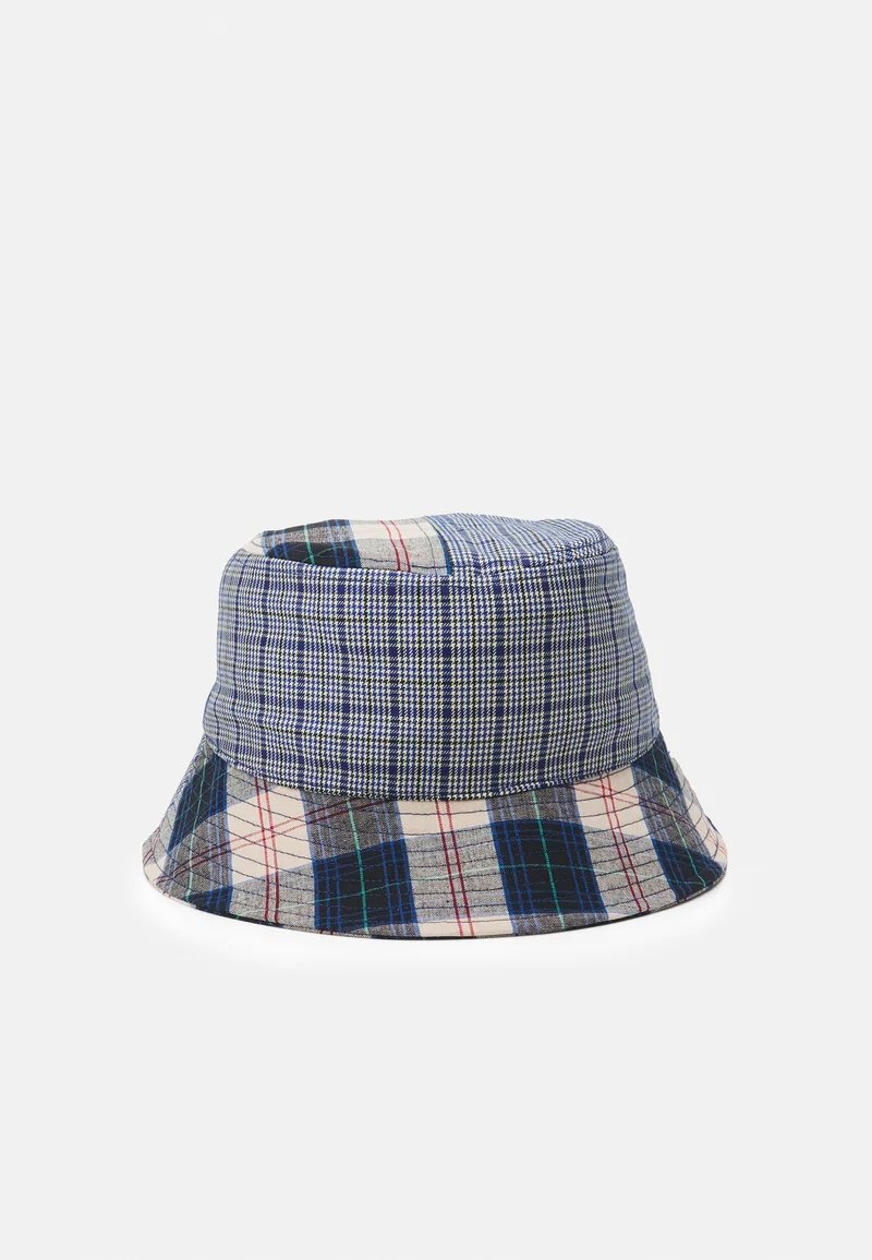 Kangol - Plaid Mashup Bucket - Mykonos Blue-Accessoires-K5297