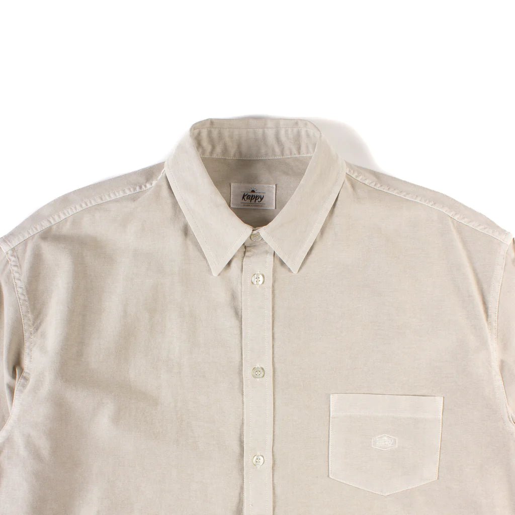 Kappy - Pigment Oxford Shirt - Oatmeal-Chemises-PIGOXOT