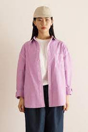 Kappy - Pigment Oxford Shirt - Orchid-Chemises-PIGOXOD