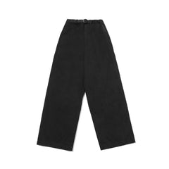 Kappy - Two Tuck Wide Pants - Black-Pantalons et Shorts-TTWCPBL