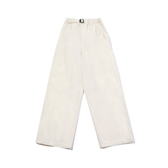 Kappy - Two Tuck Wide Pants - Cream-Pantalons et Shorts-TTWCPCR
