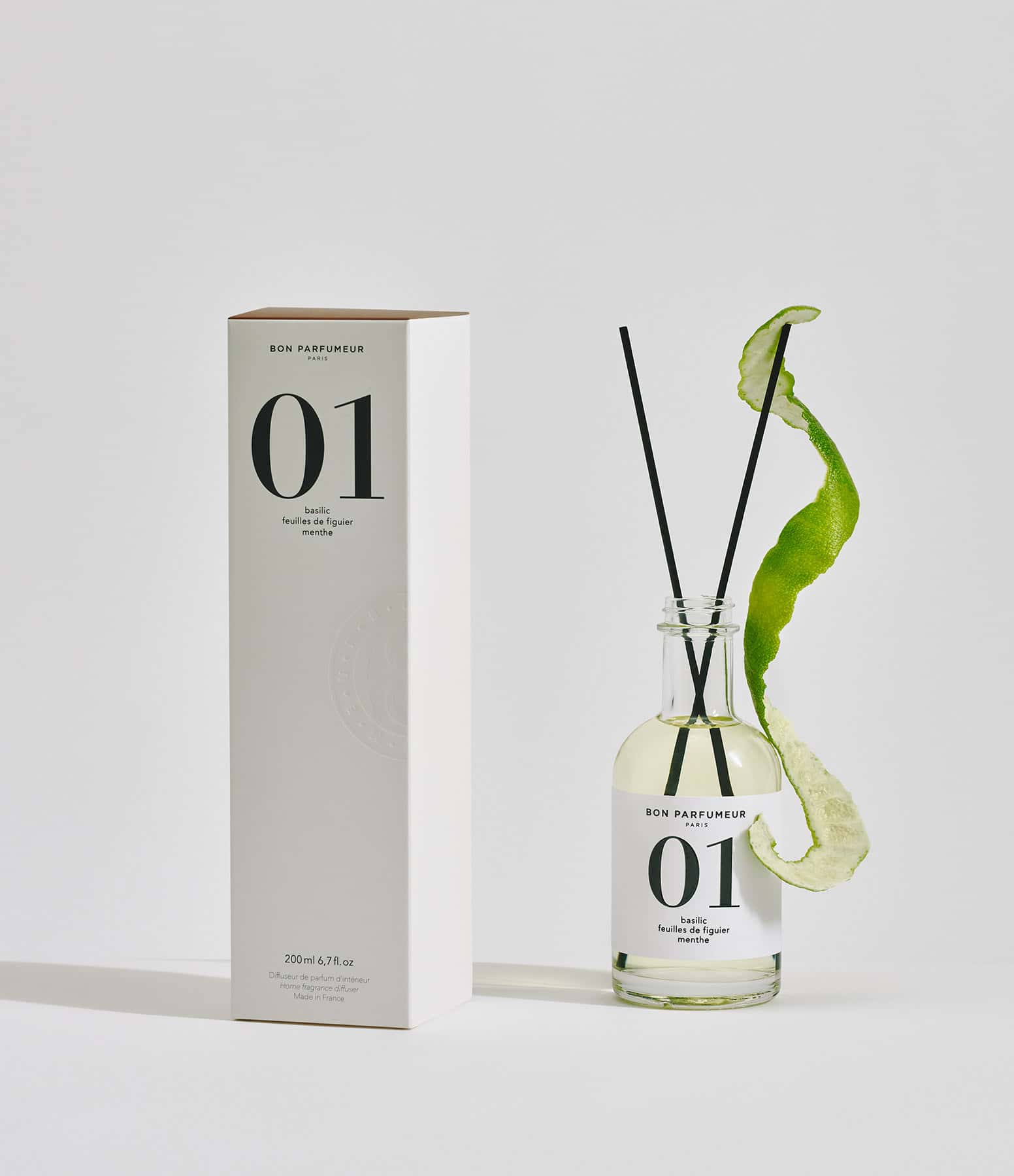 Bon Parfumeur - 01 - Diffuseur de Parfum d'Intérieur - Basilic, Feuilles de Figuier, Menthe-Accessoires-