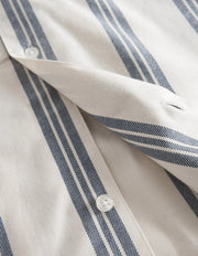 Les Deux - Lawson Stripe SS Shirt - Ivory/India Ink-Chemises-LDM401057