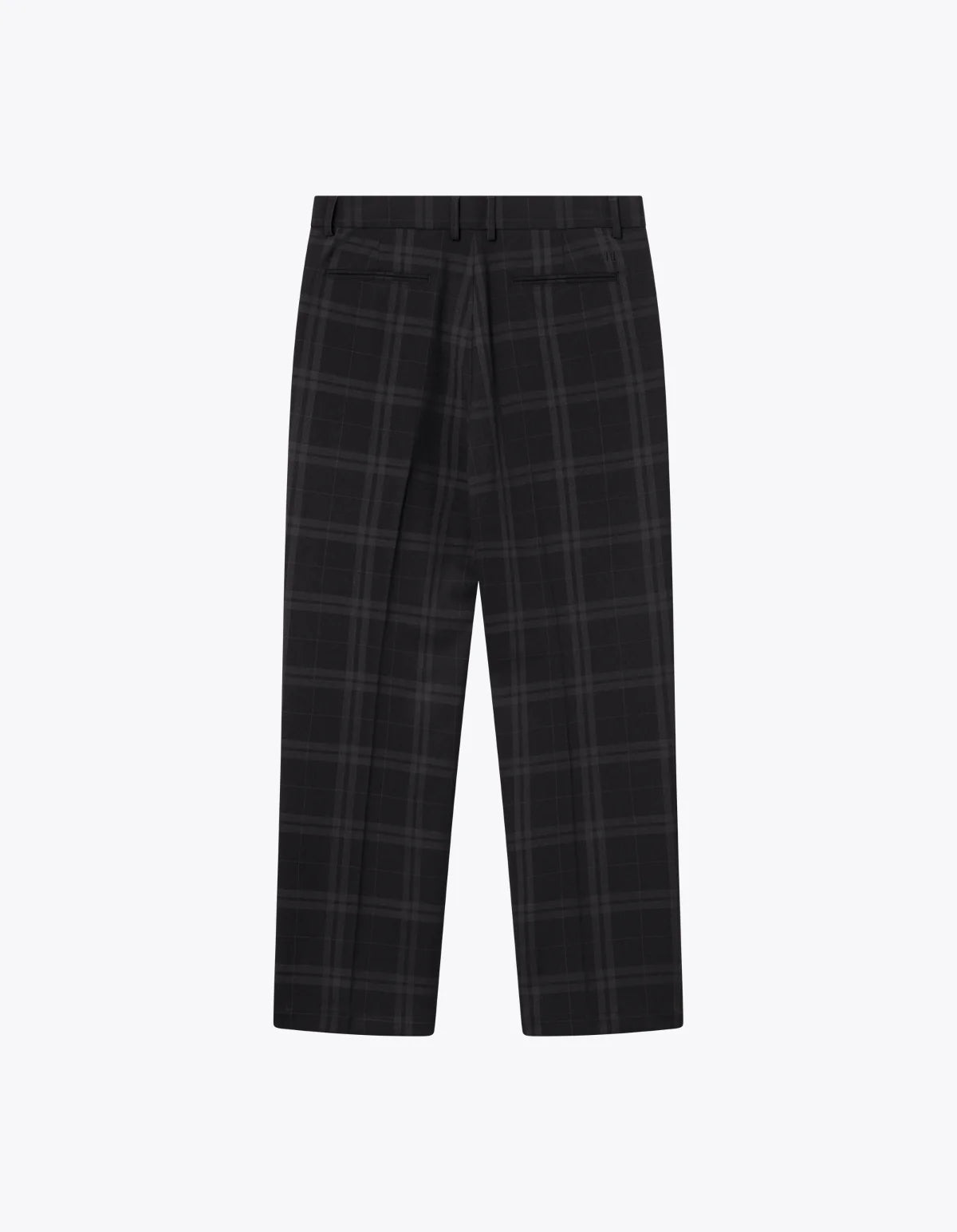 Les Deux - Como Reg Check Wool Mélange Suit Pants - Charcoal Melange/ Grey Melange-Pantalons et Shorts-LDM510114