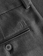 Les Deux - Como Reg Herringbone Suit Pants - Light Grey Mélange/Charcoal-Pantalons et Shorts-LDM501085
