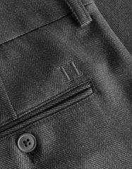 Les Deux - Como Reg Herringbone Suit Pants - Light Grey Mélange/Charcoal-Pantalons et Shorts-LDM501085