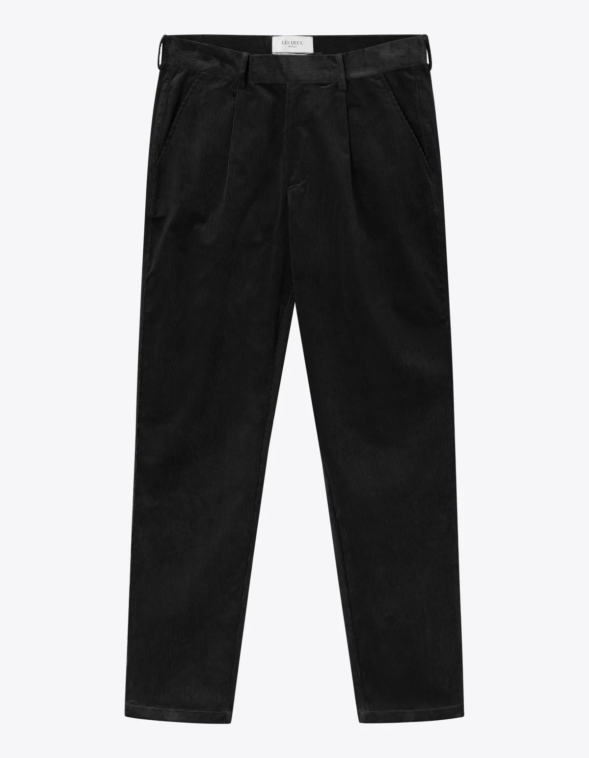 Les Deux - Parker Corduroy Pants - Black-Pantalons et Shorts-LDM510054