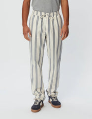 Les Deux - Porter Stripe Pants - Ivory/India Ink-Pantalons et Shorts-LMD510079