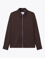 Les Deux - Como Coach Herringbone Jacket - Ebony Brown-Pulls et Sweats-LDM610125