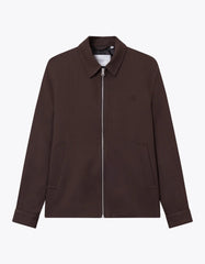 Les Deux - Como Coach Herringbone Jacket - Ebony Brown-Pulls et Sweats-LDM610125