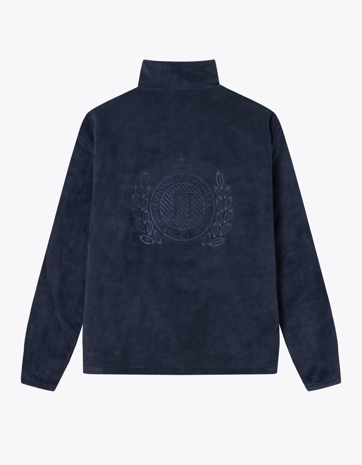 Les Deux - Duke Fleece Half-Zip Sweatshirt - Dark Navy-Pulls et Sweats-LDM200145