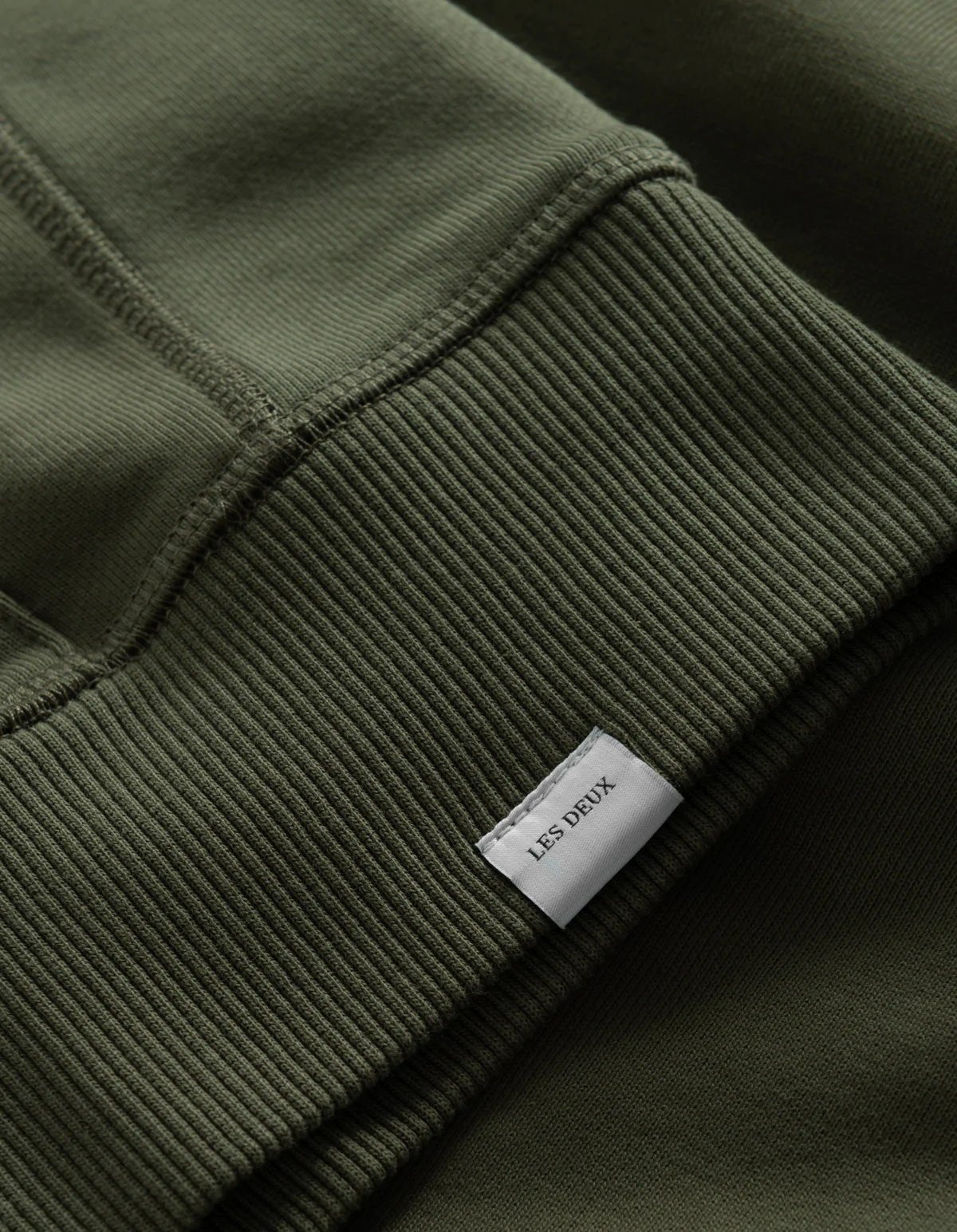 Les Deux - Lens Hoodie - Olive Night/Ivory-Pulls et Sweats-LDM201023