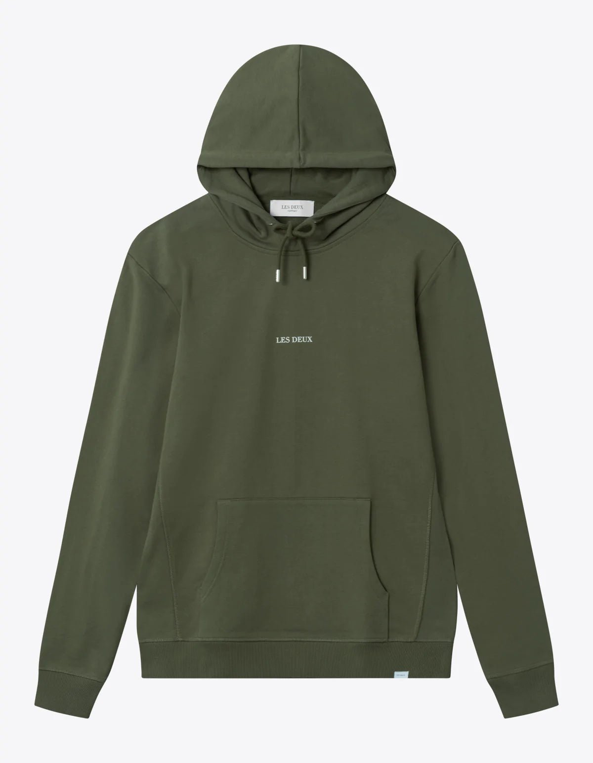 Les Deux - Lens Hoodie - Olive Night/Ivory-Pulls et Sweats-LDM201023