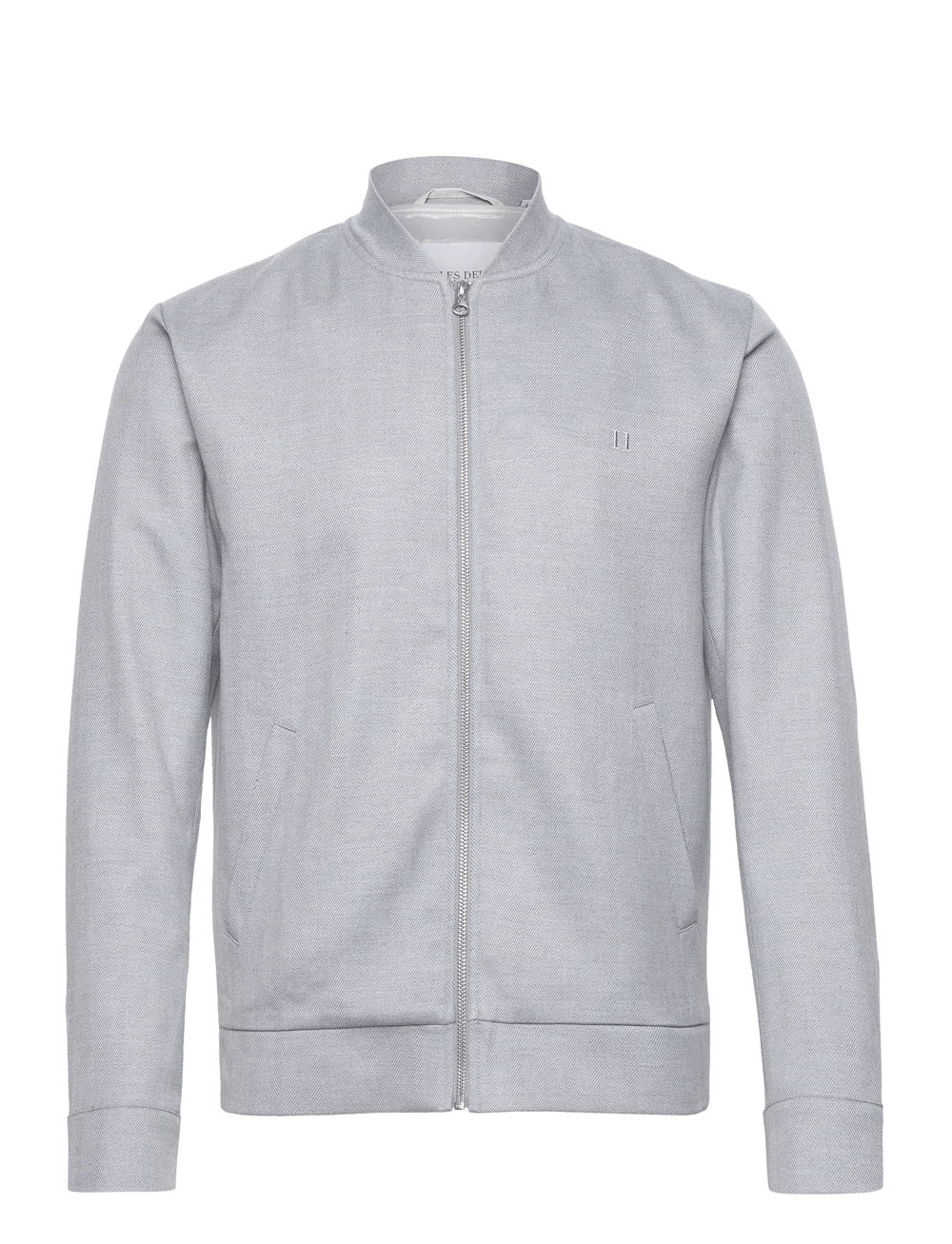 Les Deux - Como Bomber Jacket - Light Grey Melange/Snow Melange-Vestes et Manteaux-LDM610082