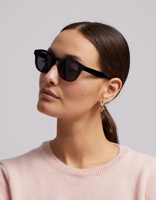 Colorful Standard - Sunglass 12 - Deep Black Solid/Black - Lunettes de soleil