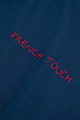 Maison Labiche - Roquette LS Tee French Touch Navy-T-shirts-MMROQUETTEFRENC