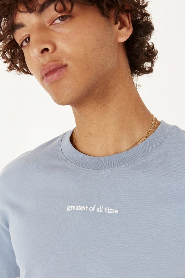 Maison Labiche - T-shirt Popincourt Greatest Of All Time - Slate Blue-T-shirts-MMPOPINGREATEST