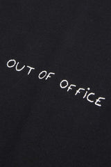 Maison Labiche Unisexe - T-shirt Popincourt Out of office - Black-T-shirts-MMPOPINOUTOF