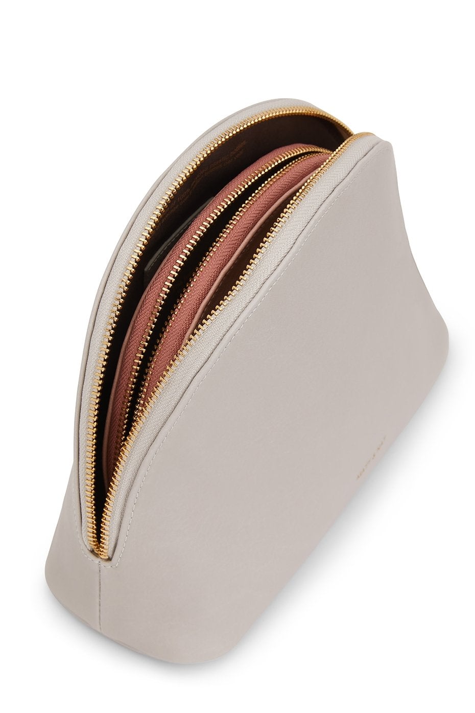 Matt & Nat - Duo de trousse de toilette cuir vegan - Sage / Soy-Accessoires-DUET-VN