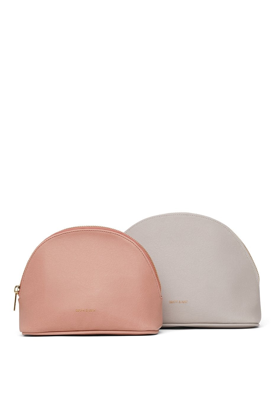 Matt & Nat - Duo de trousse de toilette cuir vegan - Sage / Soy-Accessoires-DUET-VN