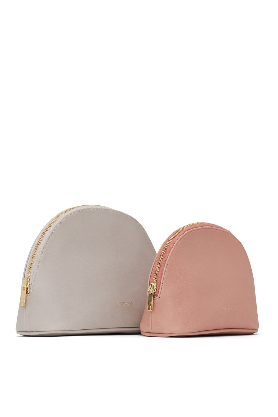 Matt & Nat - Duo de trousse de toilette cuir vegan - Sage / Soy-Accessoires-DUET-VN