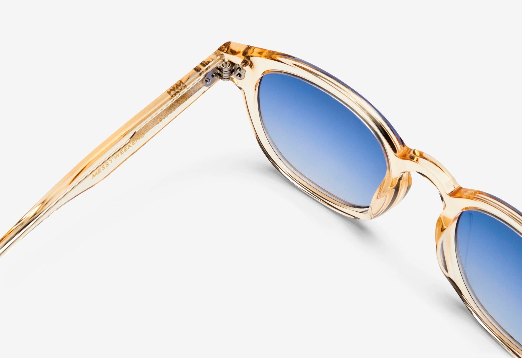 MessyWeekend - Bille Sunglasses - Gradient Blue Champagne-Accessoires-BICHBL23