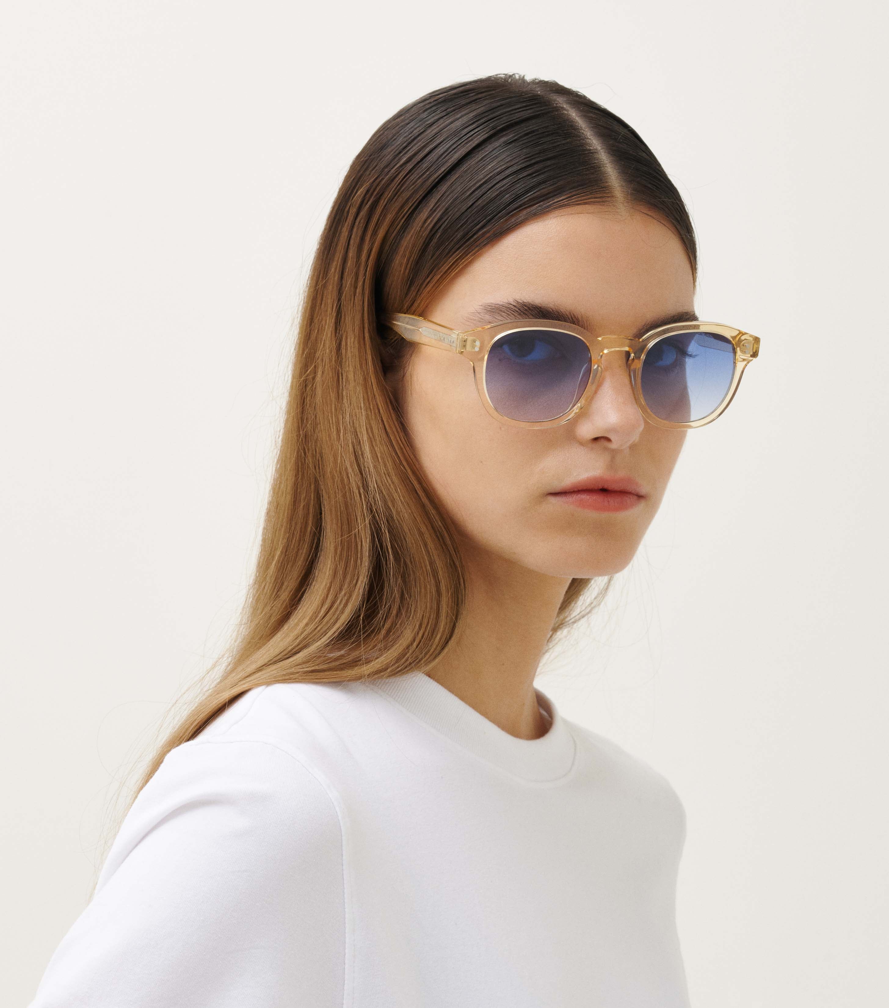 MessyWeekend - Bille Sunglasses - Gradient Blue Champagne-Accessoires-BICHBL23