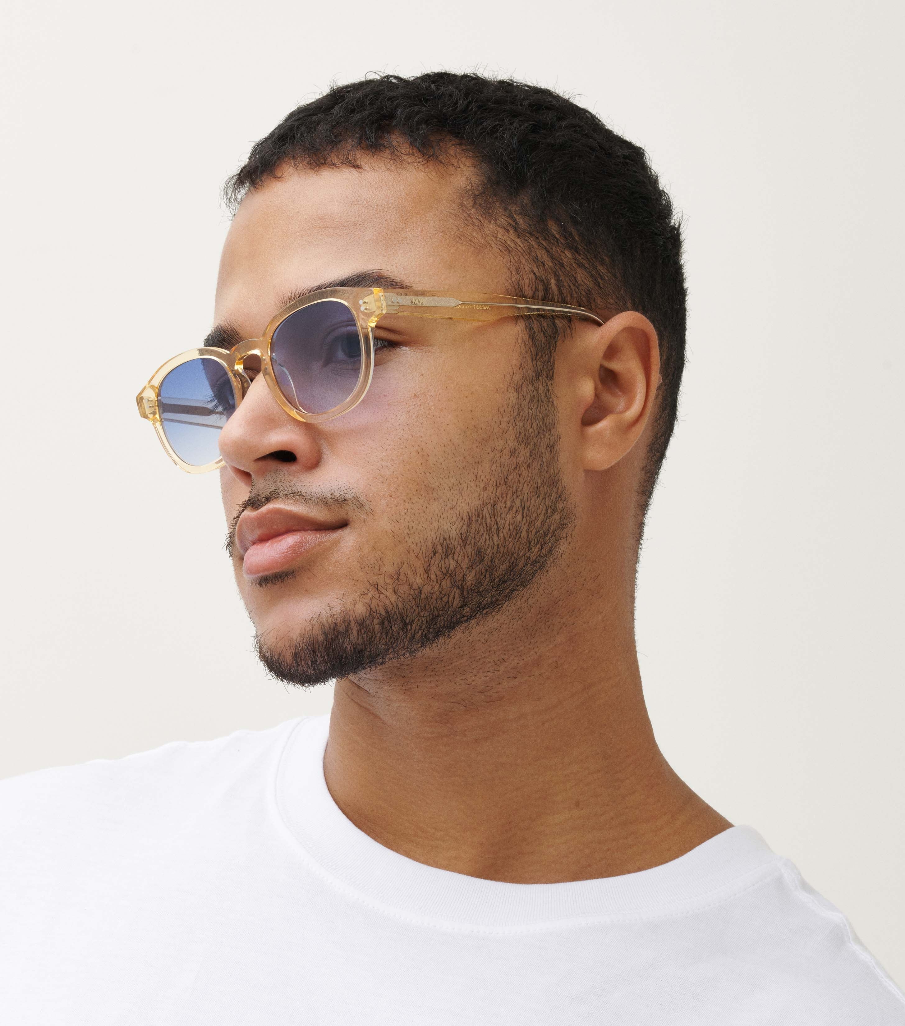 MessyWeekend - Bille Sunglasses - Gradient Blue Champagne-Accessoires-BICHBL23