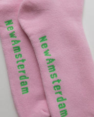 New Amsterdam - Chaussettes Logo Rose-Accessoires-2302106005