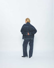 New Amsterdam - Spray Denim Trousers - Blue-Pantalons et Shorts-2302029002