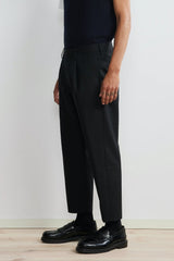 NN07 - Bill 1690 Relaxed Wool Blend Trouser L32 - Black--2171690106
