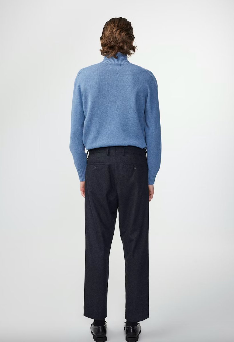 NN07 - Bill Pant 1630 - Tapered Leg Trouser L32 - Navy Blue-Pantalons et Shorts-2271630106