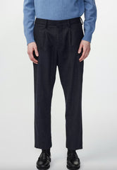 NN07 - Bill Pant 1630 - Tapered Leg Trouser L32 - Navy Blue-Pantalons et Shorts-2271630106