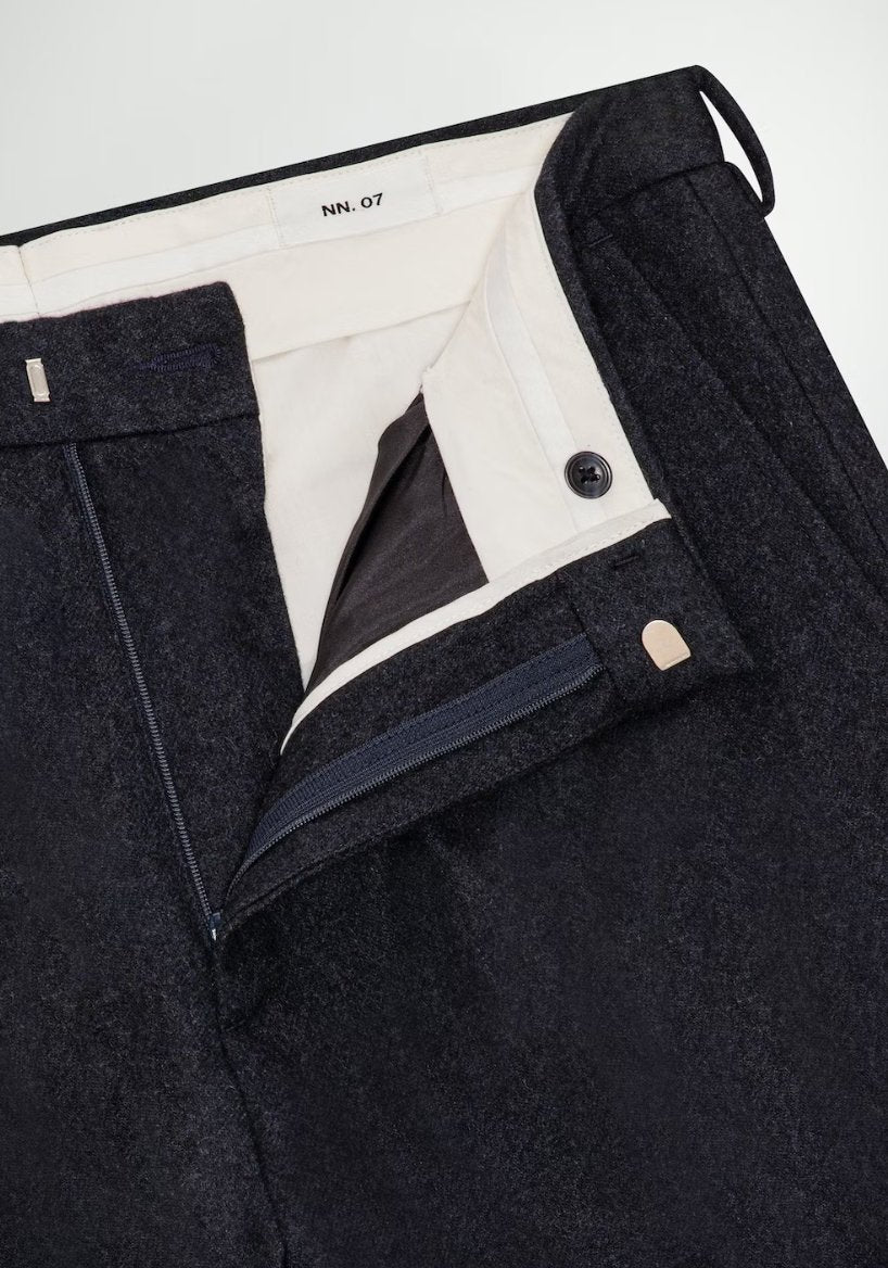 NN07 - Bill Pant 1630 - Tapered Leg Trouser L32 - Navy Blue-Pantalons et Shorts-2271630106