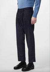 NN07 - Bill Pant 1630 - Tapered Leg Trouser L32 - Navy Blue-Pantalons et Shorts-2271630106
