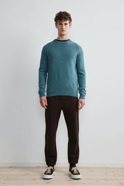 NN07 - Nathan 6212 Regular Wool Sweater - Mallard Green-Pulls et Sweats-2176212646