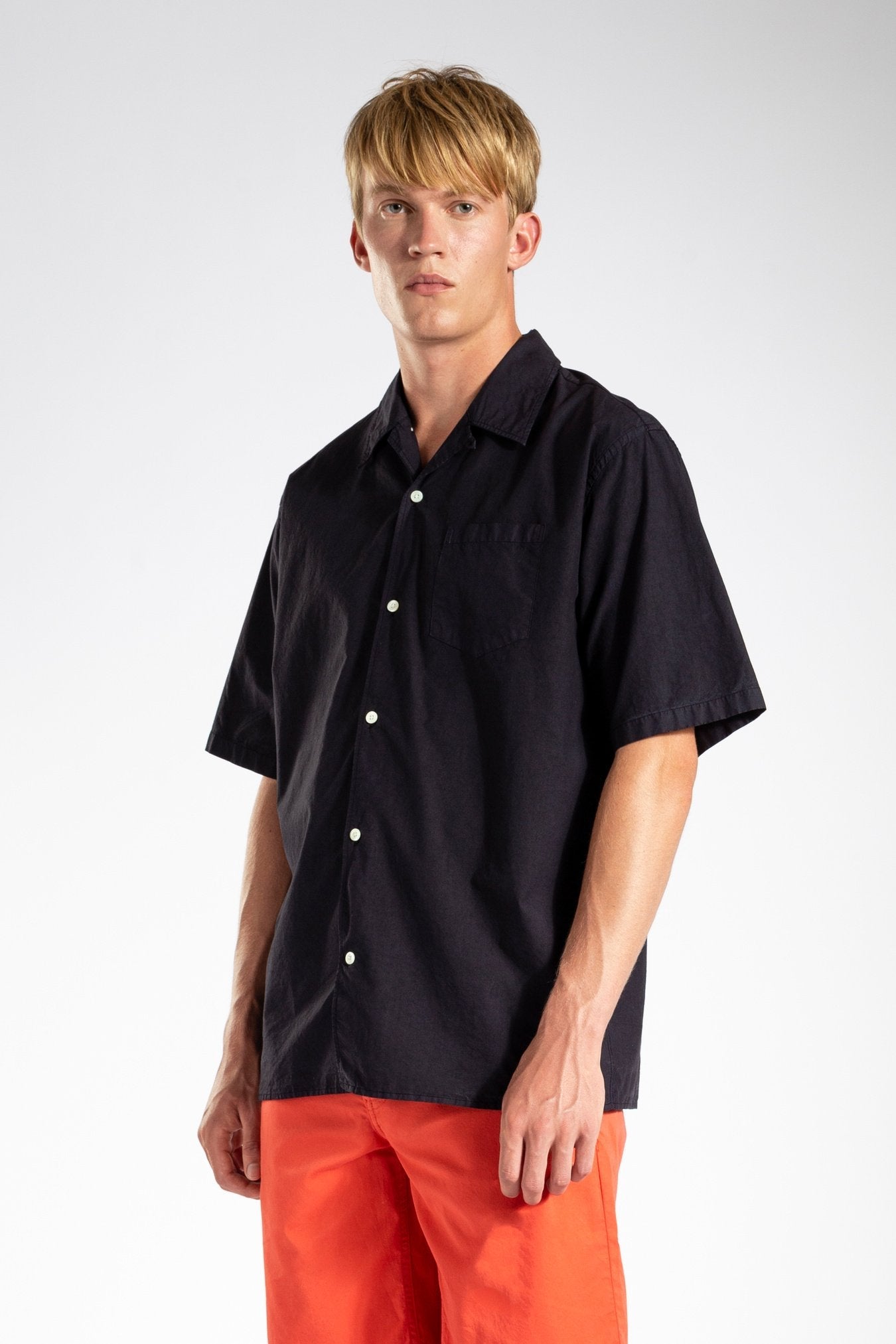 Norse Projects - Carsten Tencel - Dark Navy-Chemises-N40-0579