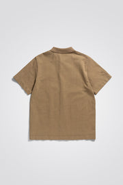 Norse Projects - Gustav Heavy Jersey Shirt Tab Series - Utility Khaki-Chemises-N01-0586
