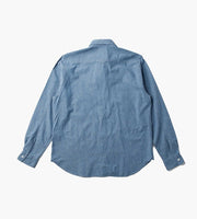 Norse Projects - Silas Chambray Tab Series - Indigo-Chemises-N40-0582