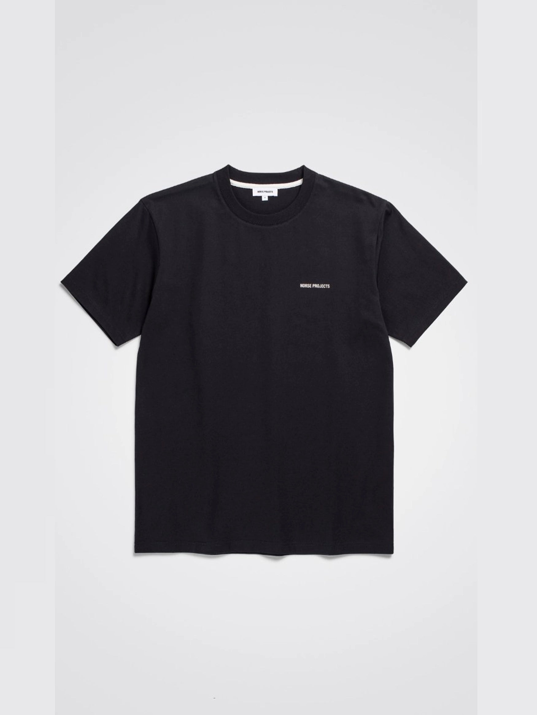 Norse Projects - Johannes Standard Logo - Black-T-shirts-N01-0606