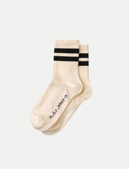 Nudie Jeans Co Femme - Amundsson Low Cut Socks - W04/Off-White-chaussettes-181050-C44-998