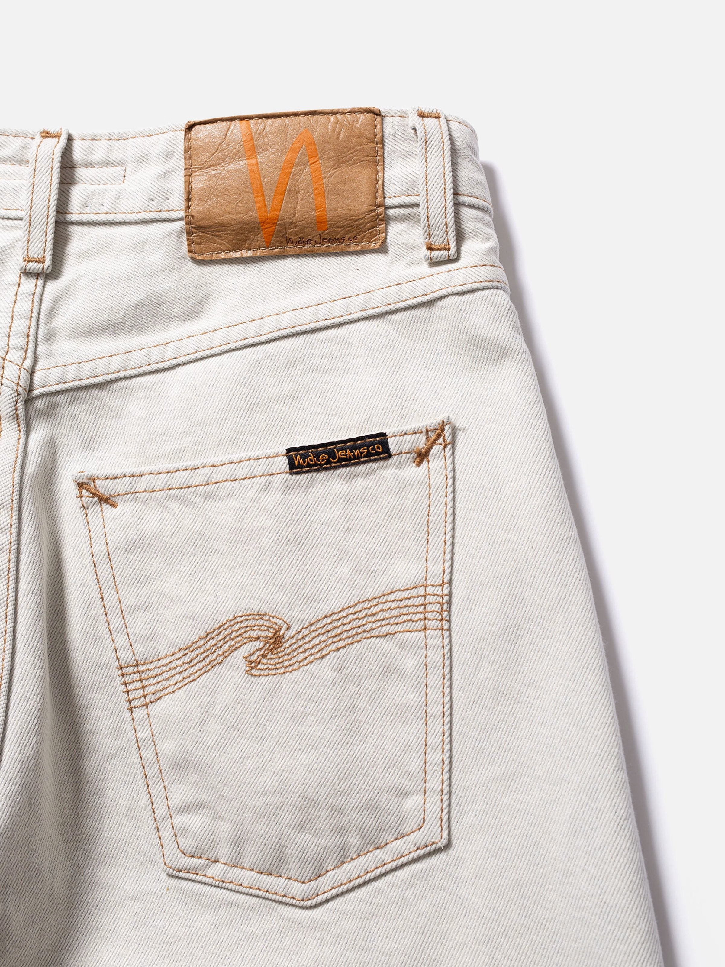 Nudie Jeans - Breezy Britt Jeans - Clay White-Jupes et Pantalons-114216