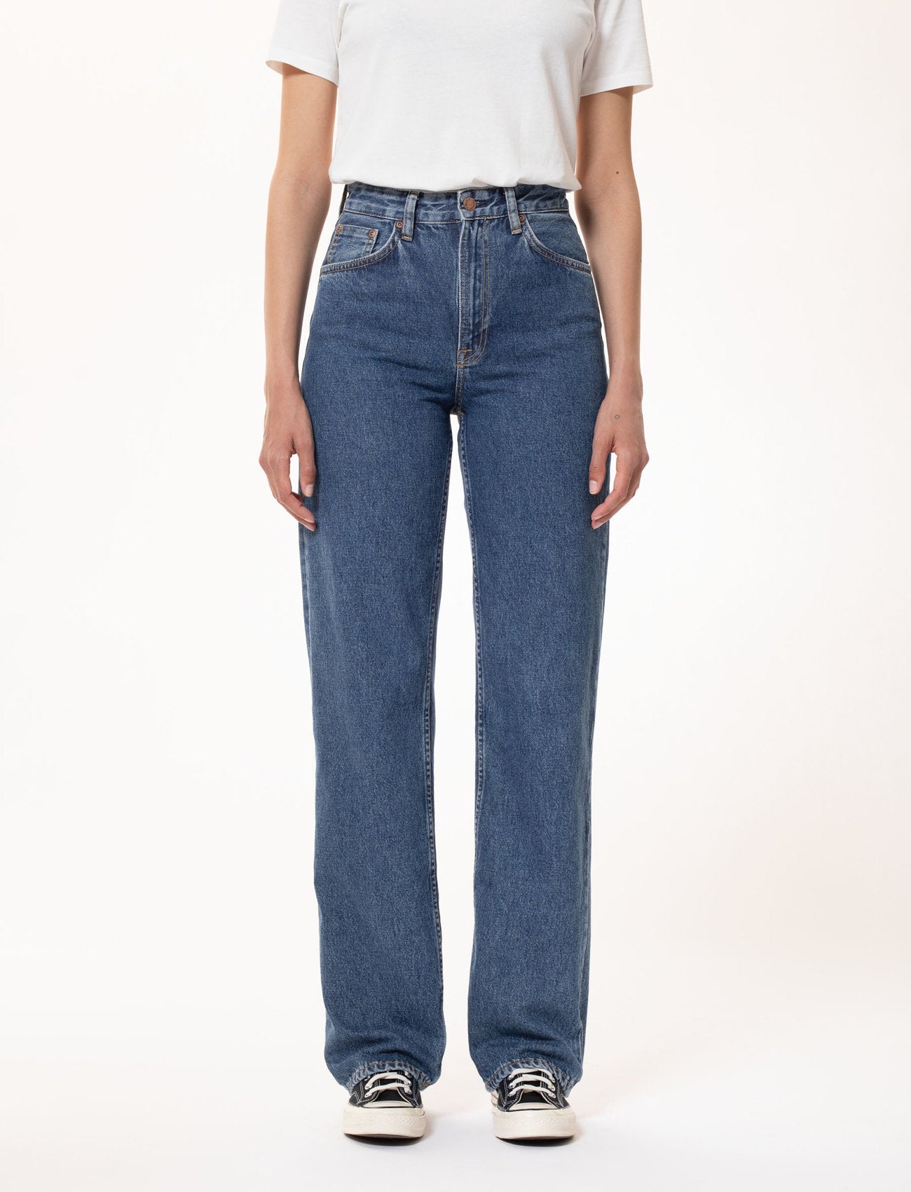 Nudie Jeans Co - Clean Eileen - 90s Stone-Jupes et Pantalons-113945