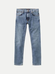 Nudie Jeans co - Jean Thin Finn Lost Orange - Jean Slim Bleu Délavé-Pantalons et Shorts-113187