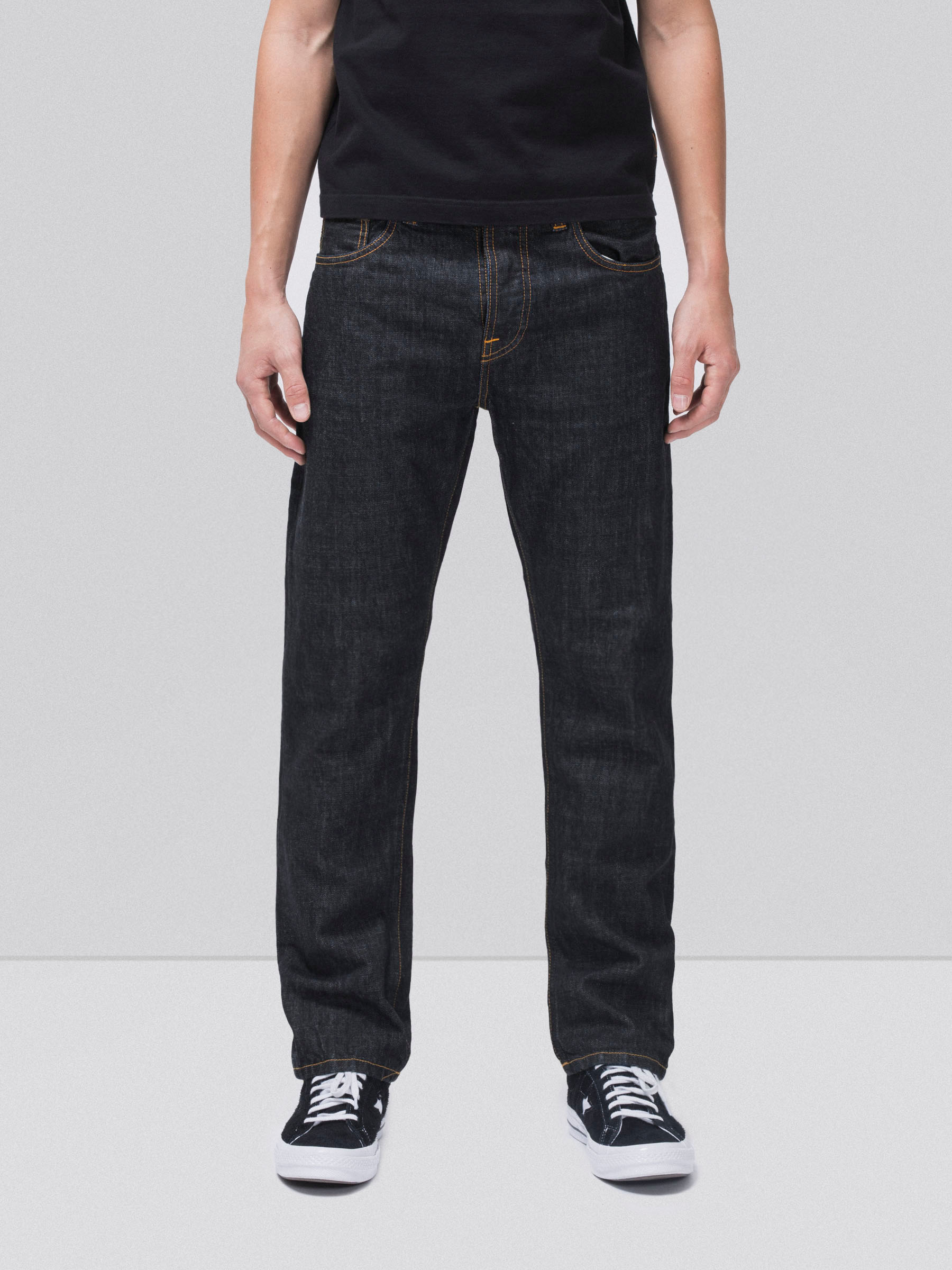 Nudie Jeans co - Sleepy Sixten Rinsed - Jean Droit Brut-Pantalons et Shorts-112899