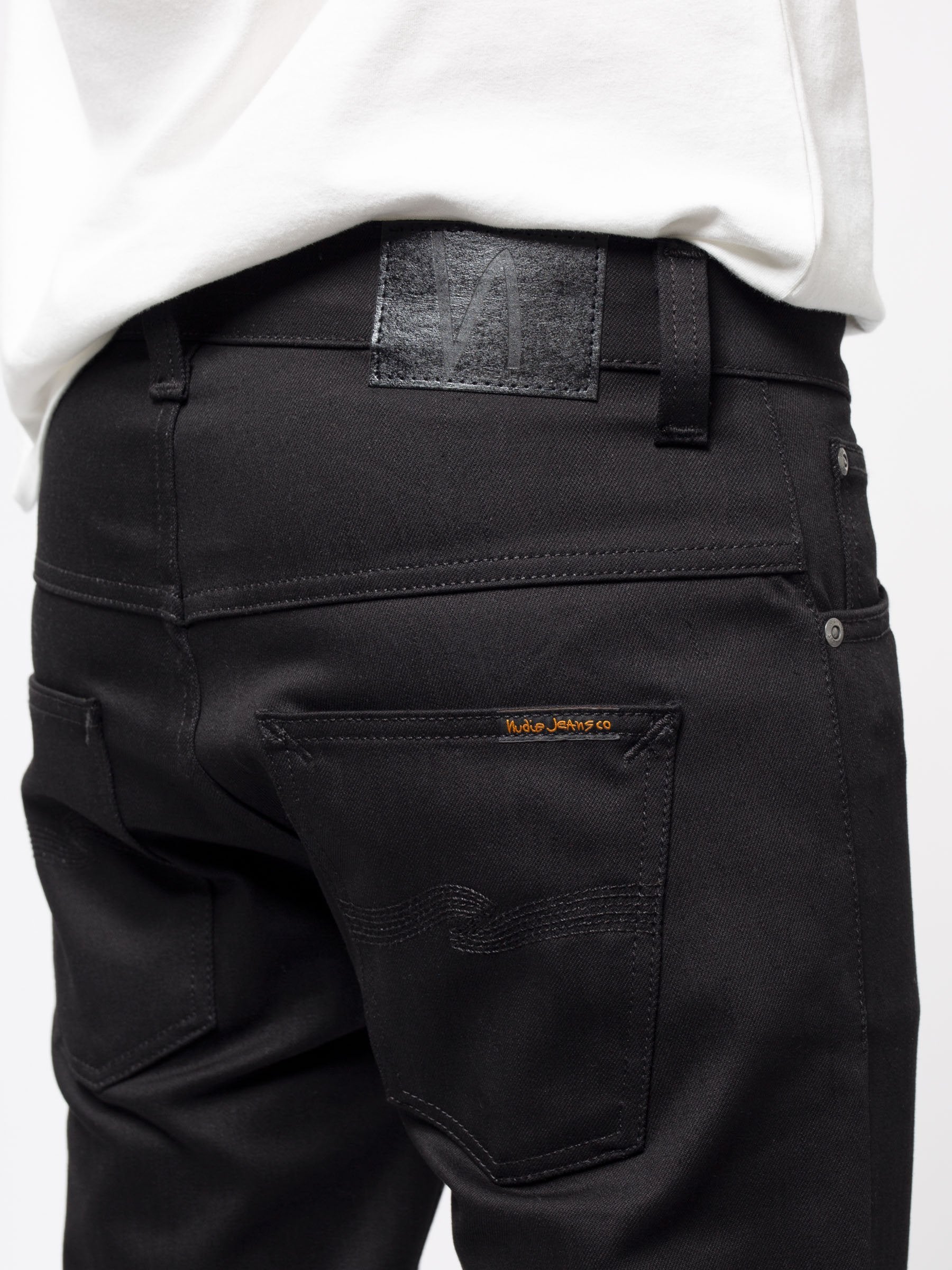 Nudie Jeans Co - Thin Finn Dry Cold Black - Jean Slim Noir-Pantalons et Shorts-112303